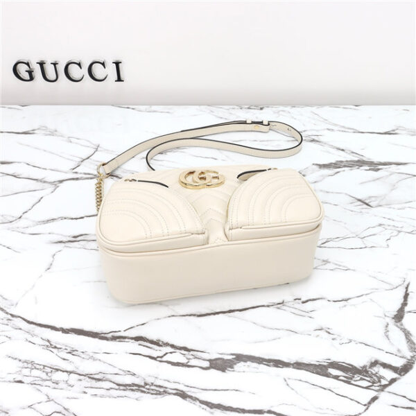 Gucci GG Marmont Small Shoulder Bag 798715 Ivory - Image 7