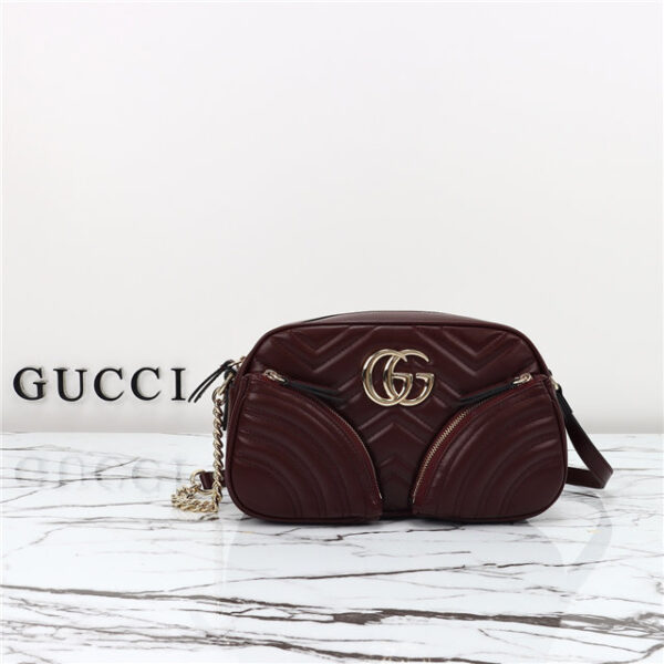 Gucci GG Marmont Small Shoulder Bag 798715 Rosso Ancora