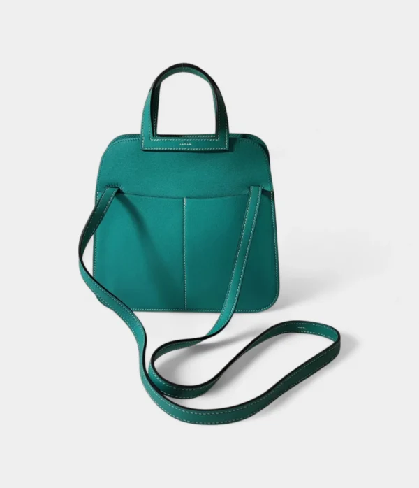 Hermès Halzan Green Leather Handbag - Image 2