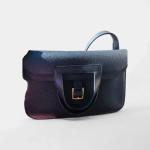 Hermès Halzan Leather Clutch Bag