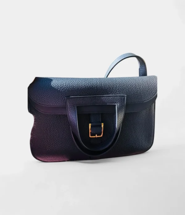 Hermès Halzan Leather Clutch Bag