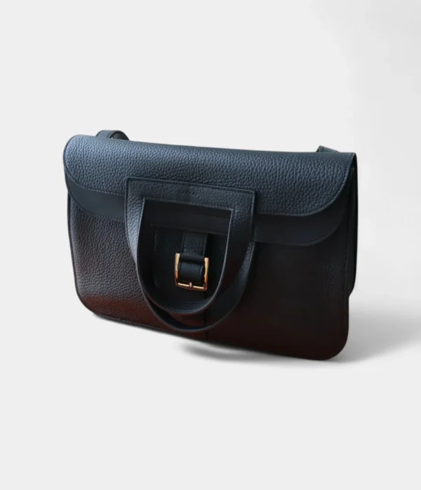 Hermès Halzan Leather Clutch Bag - Image 4