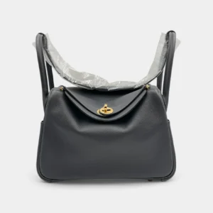 Hermès Lindy 26 Caban in Evercolor Leather with Gold Hardware