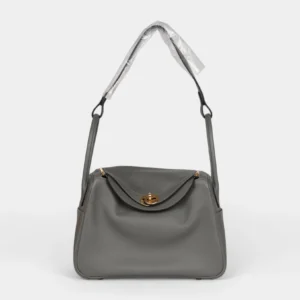 Hermès Lindy 26 Gris Meyer Evercolor Gold Hardware