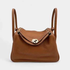Hermès Lindy 26 in Gold Clemence Leather with Palladium Hardware