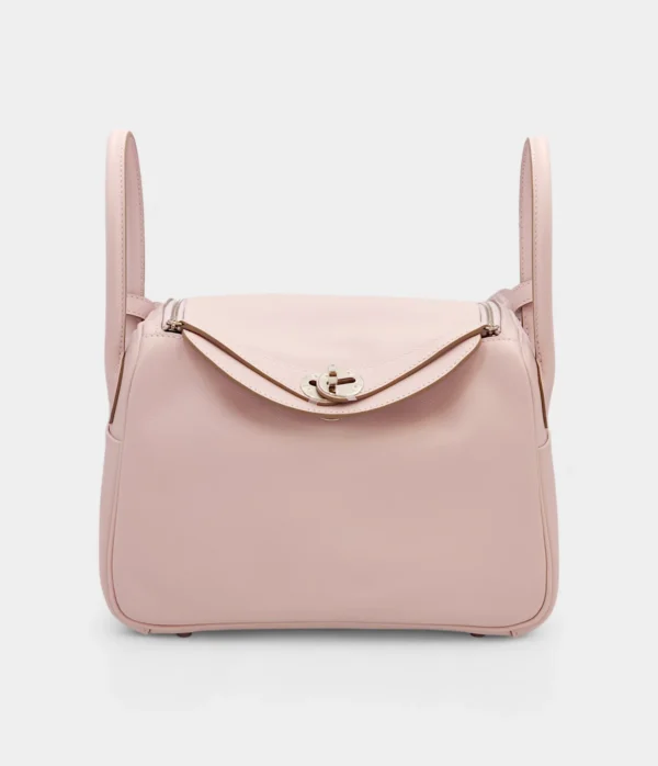 Hermès Lindy 26 in Mauve Pale Evercolor Leather with Palladium Hardware