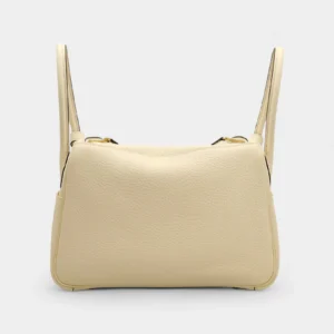 Hermès Lindy 26 in Nata Clemence Leather with Gold Hardware