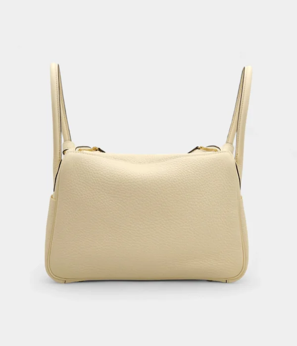 Hermès Lindy 26 in Nata Clemence Leather with Gold Hardware