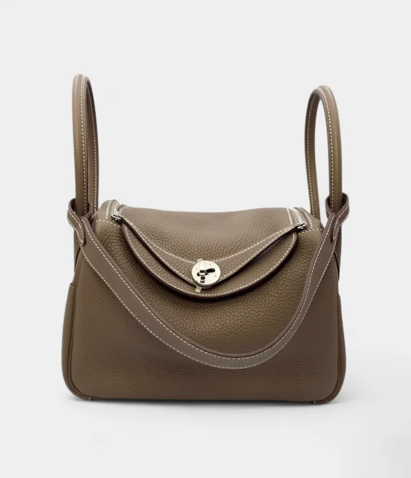 Hermès Lindy 26 in Tow Clemence Leather with Palladium Hardware
