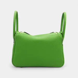 Hermès Lindy 26 in Yucca Green Leather with Palladium Hardware