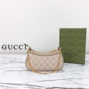 Gucci Ophidia Mini Bag 764960 White GG Canvas